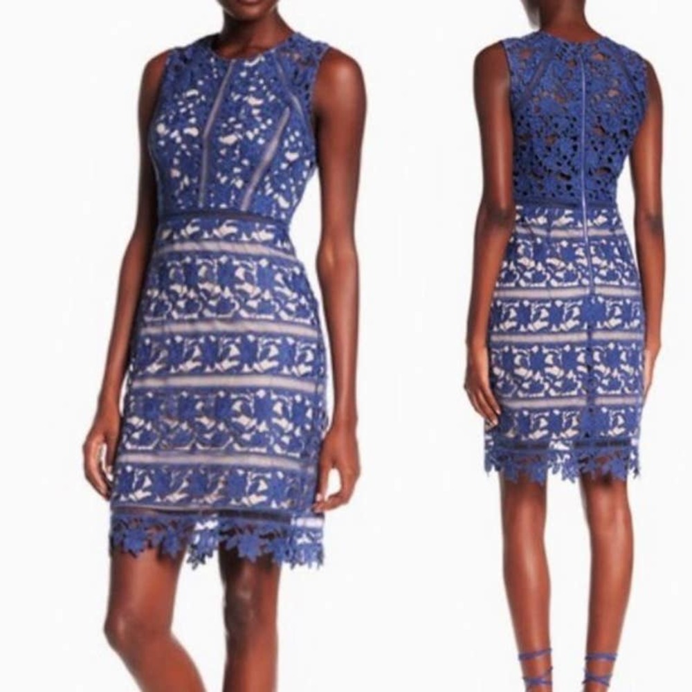 Dress Forum Lined Blue Sleeveless Dress NWOT Size Smalle